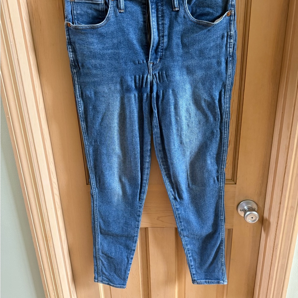 Madewell 10” High Rise Skinny Jeans Size 30 Stretch Denim 28” Inseam